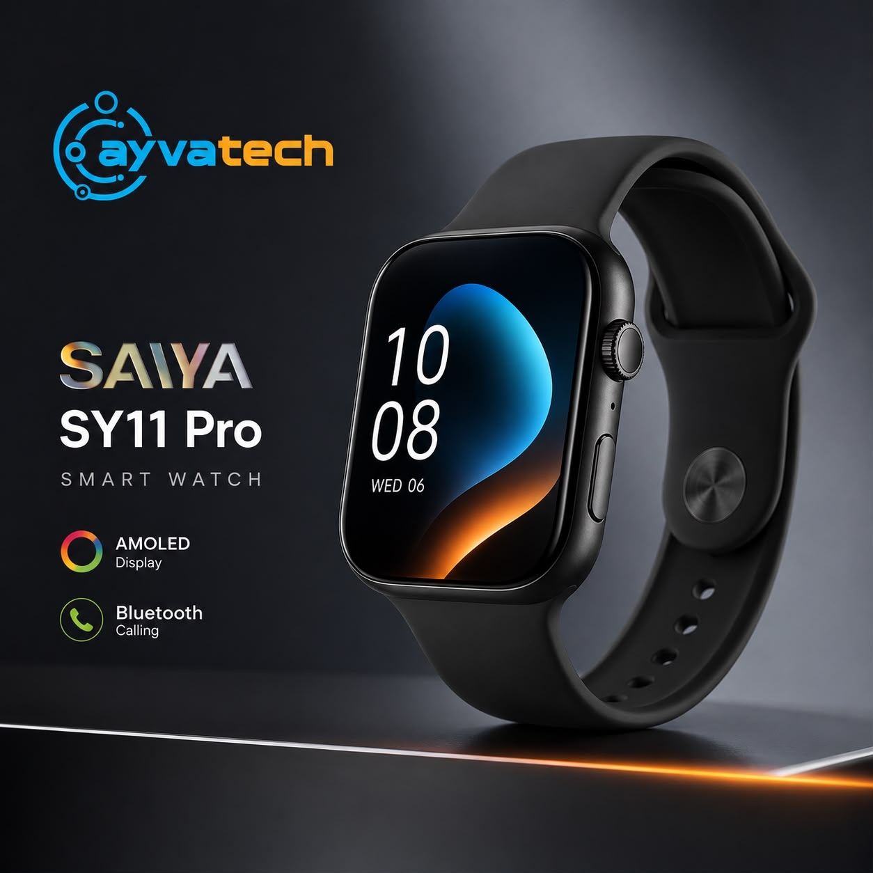 SY11 Pro Smart Saat – AMOLED Ekran | Bluetooth Zən
