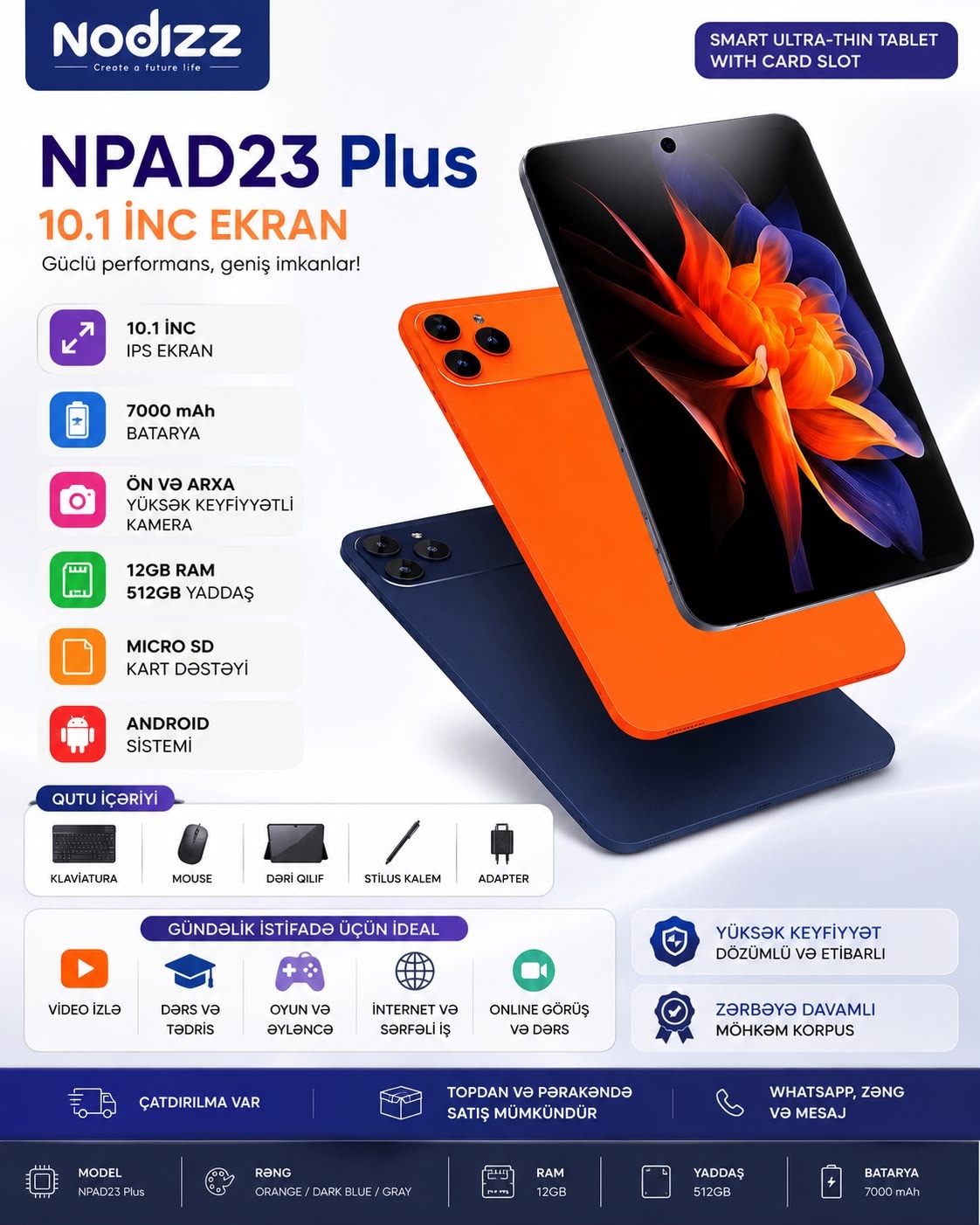 Planşet Nodizz NPAD23 Plus 